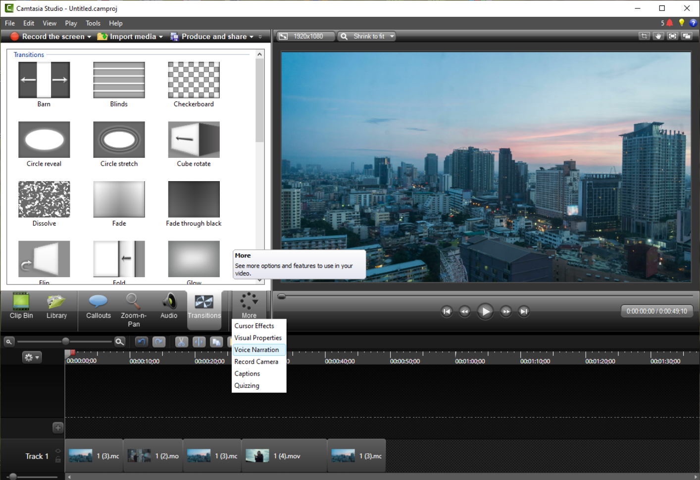 создание озвучки в редакторе Camtasia Studio