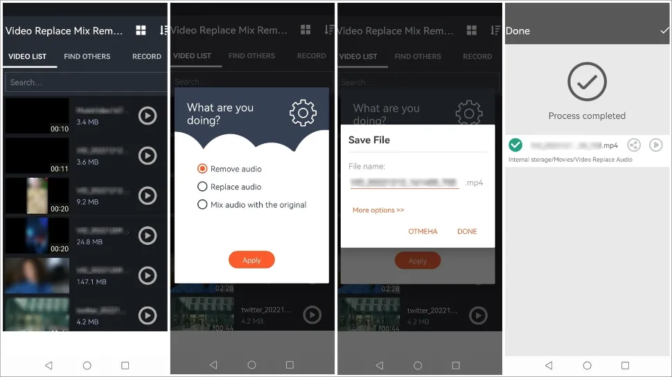 Video Replace Mix Remove Audio