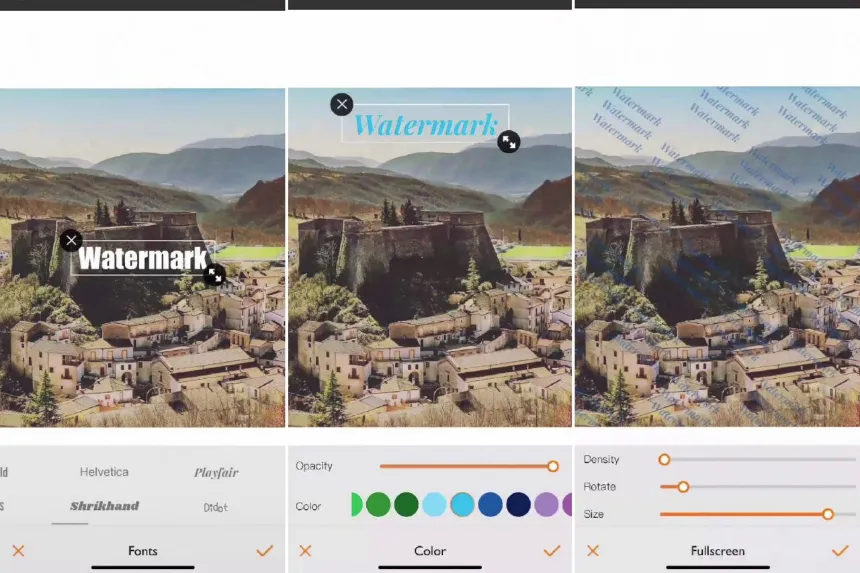 Скриншот приложения Watermark+ Photo Video