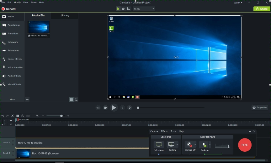 готовые видеошаблоны в редакторе Camtasia