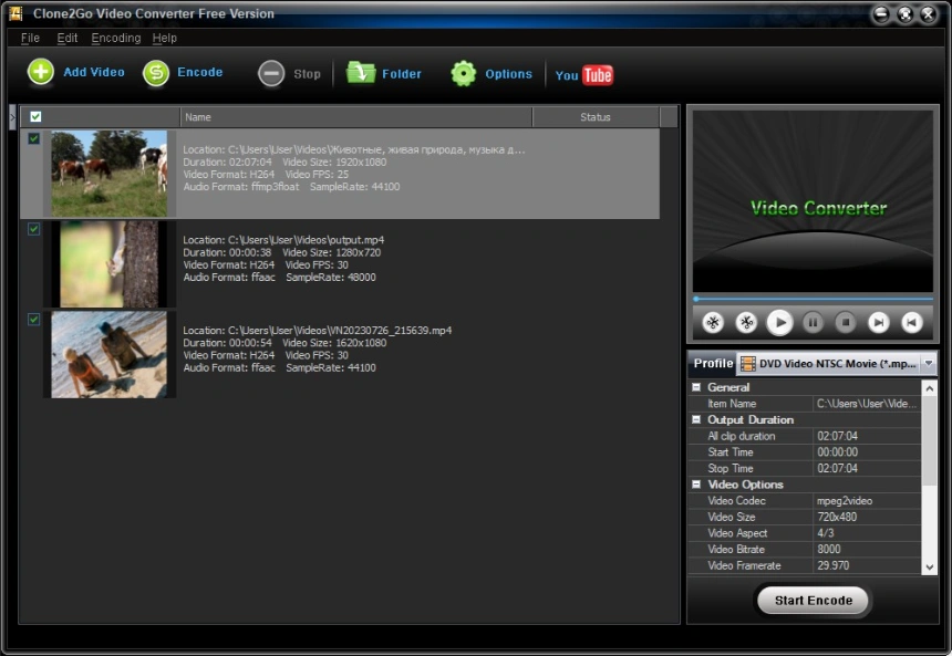 Clone2Go Video Converter Free